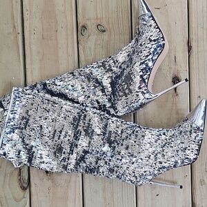 9.5 Nordstrom Shimmering Sequin Heels‎